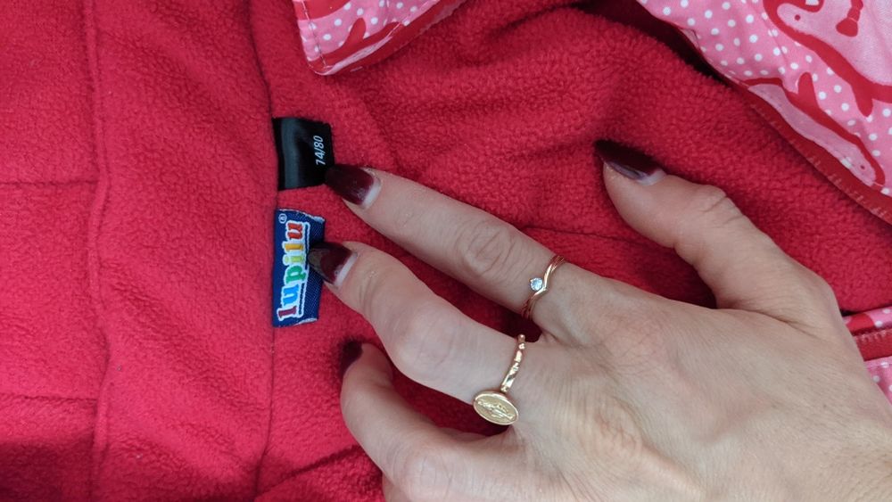 Зимовий комбінезон на дівчинку 80 розмір, Lupilu 74-80