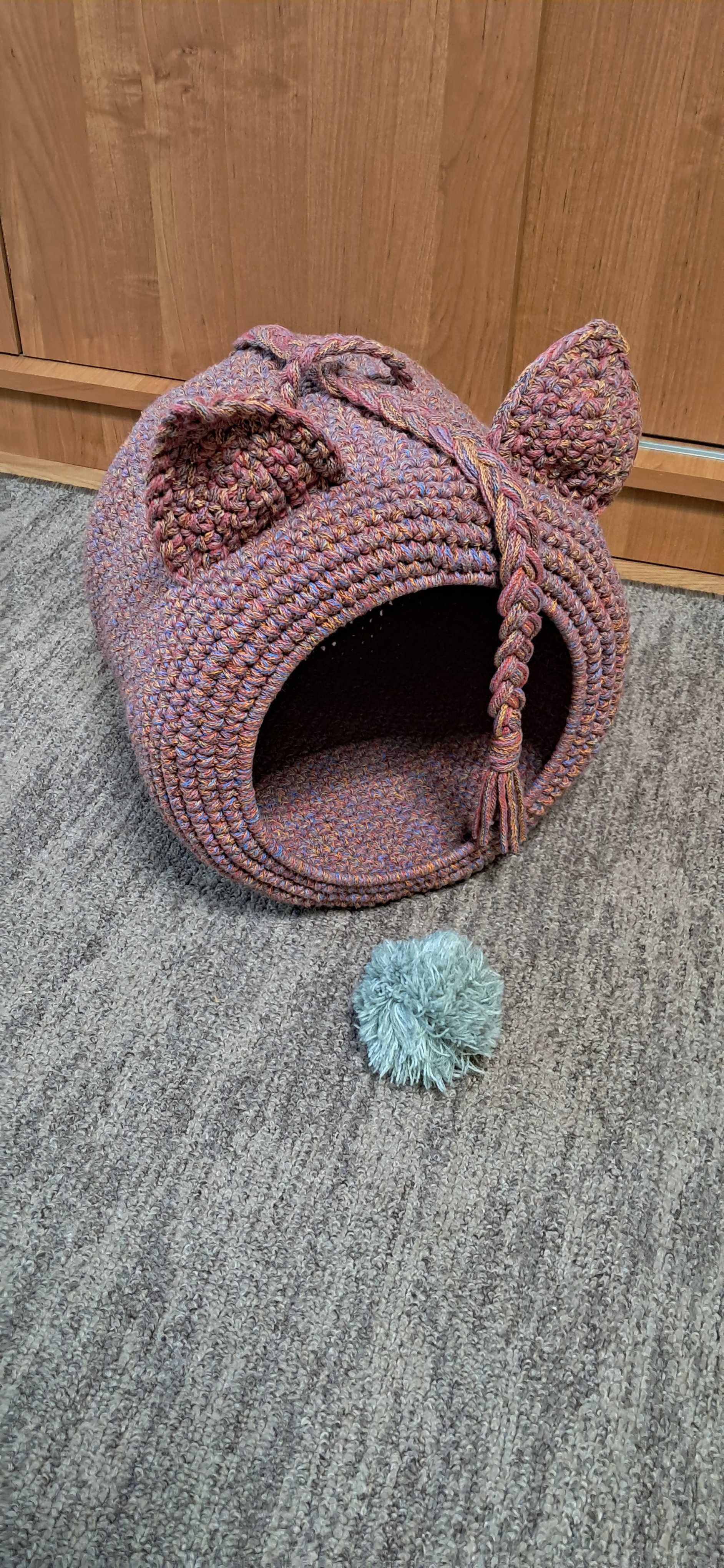 Domek dla Kota Zwierzaka Legowisko ze Sznurka 28/28 cm