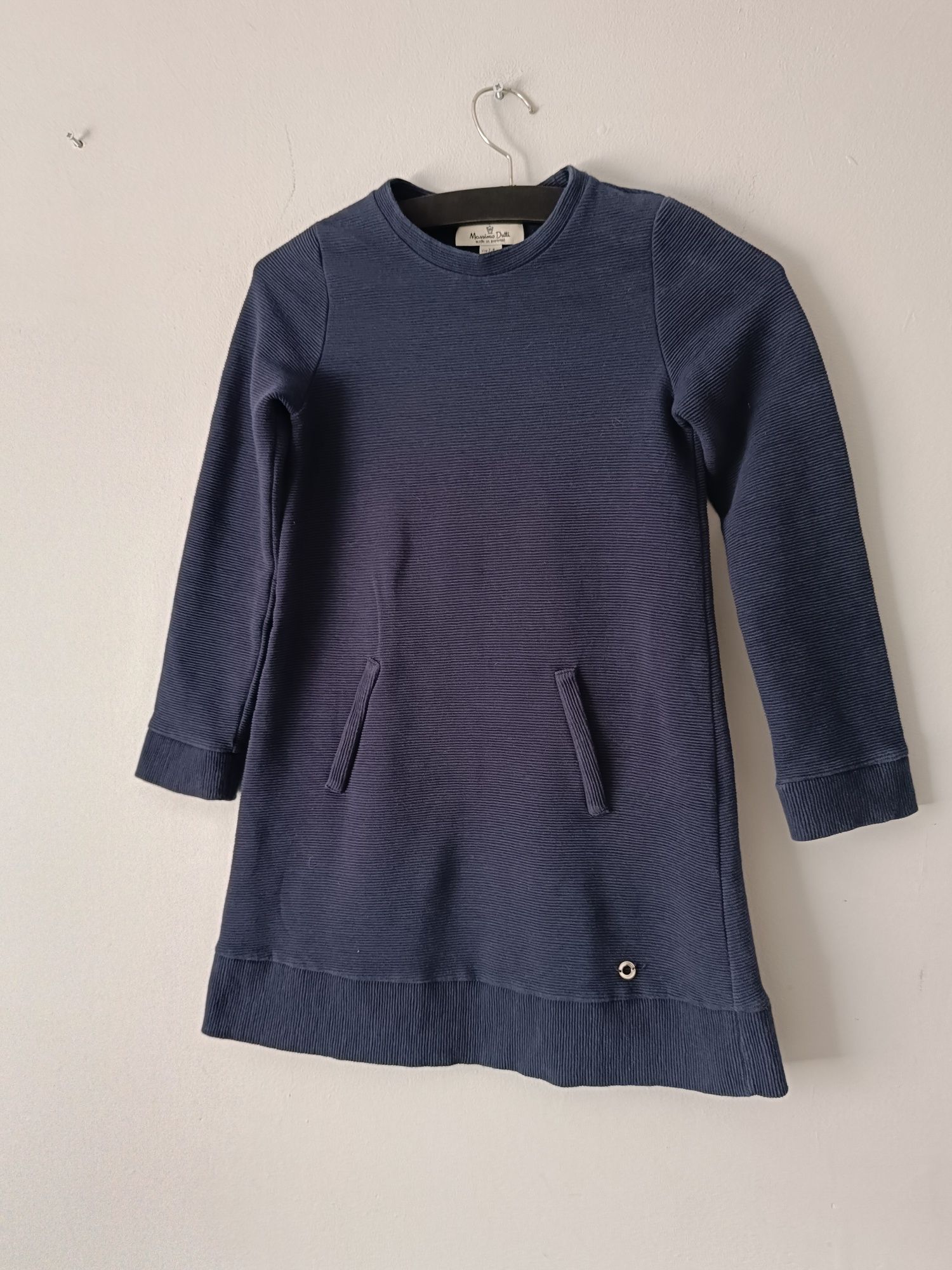 Sukienka granatowa massimo dutti 128 134