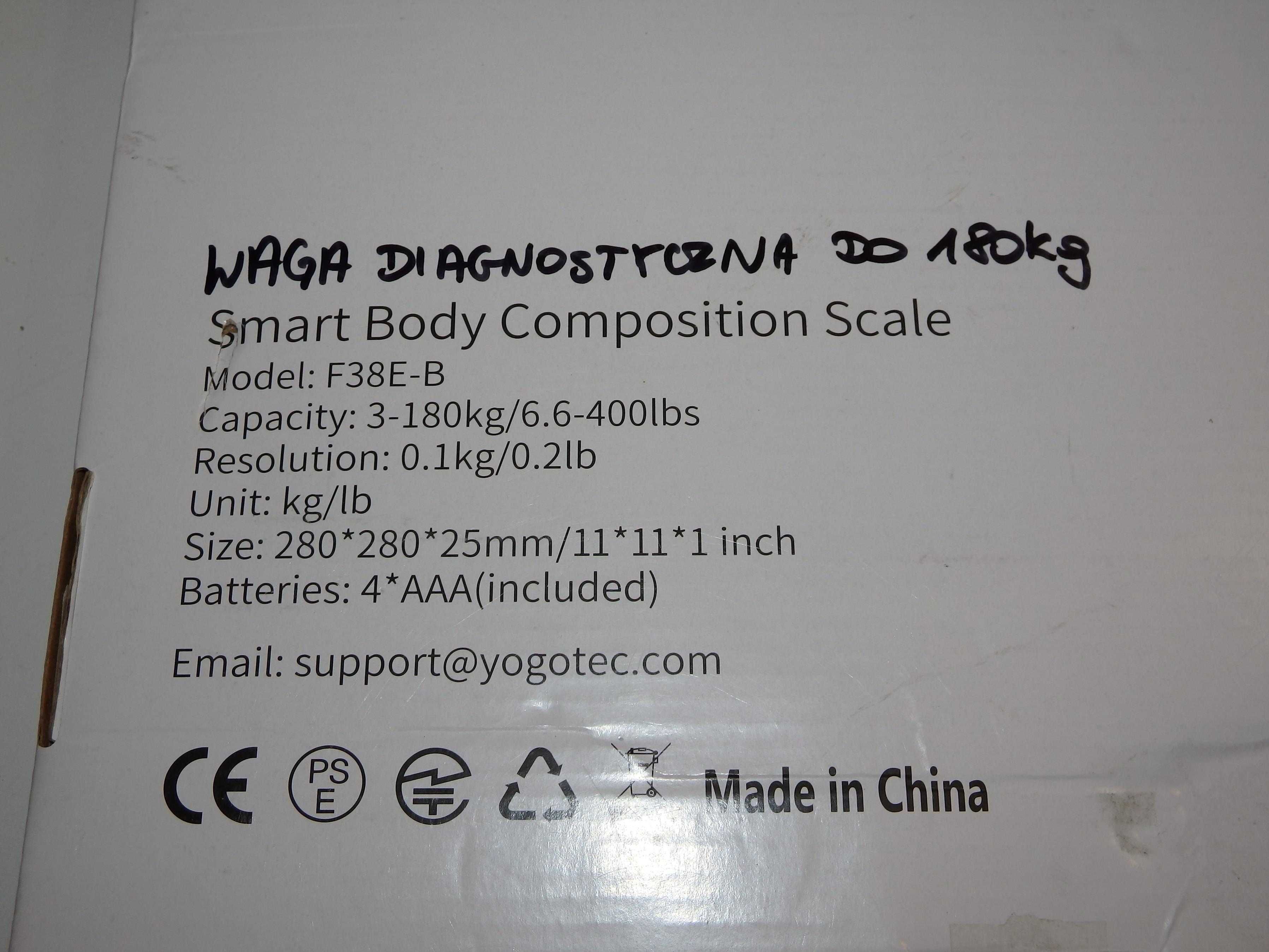 Waga łazienkowa vigorun F38E-B diagnostyczna do 180kg