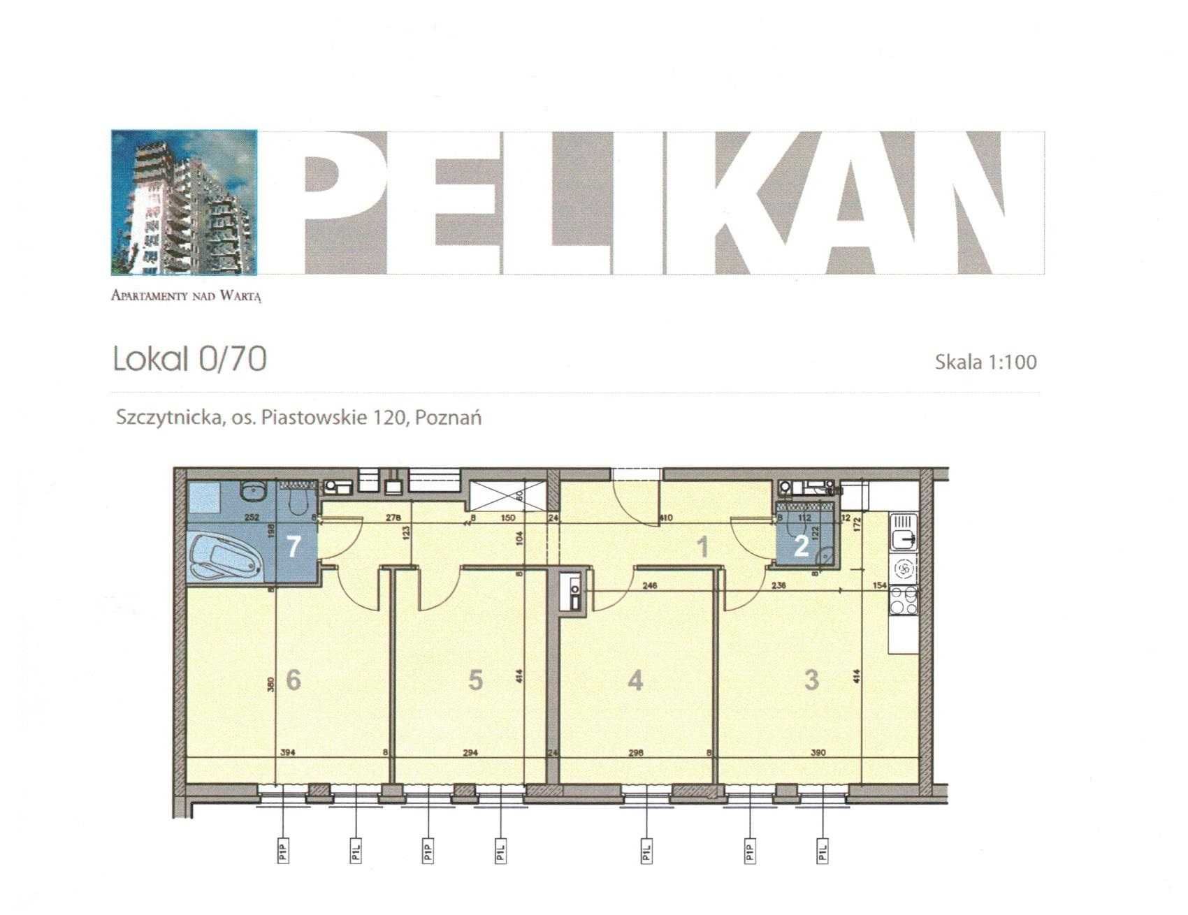 Osiedle Piastowskie ( Pelikan ) 79m/2 Ze zgodą na działalność.