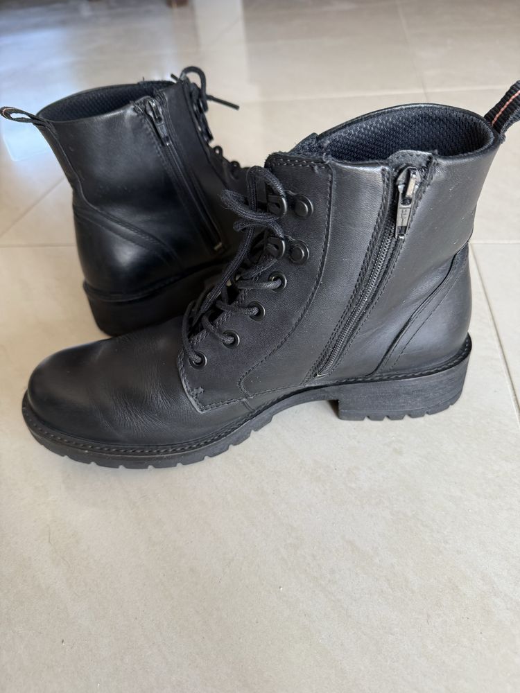 Botki trapery buty skórzane Ecco rozmiar 40