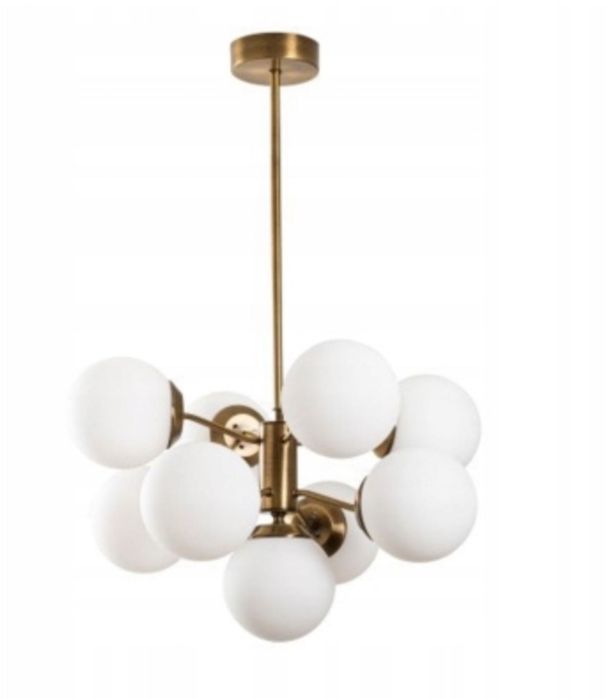 Nitid Lampa sufitowa mleczne kule 9x E27 - nowa