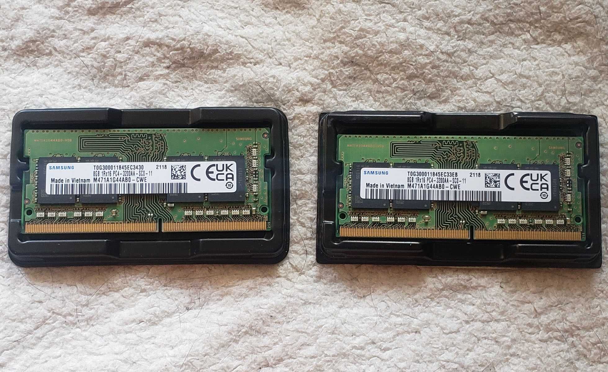 Пам'ять SAMSUNG 2x8GB SO-DIMM DDR4 3200 MHz (M471A1G44BB0-CWE)
