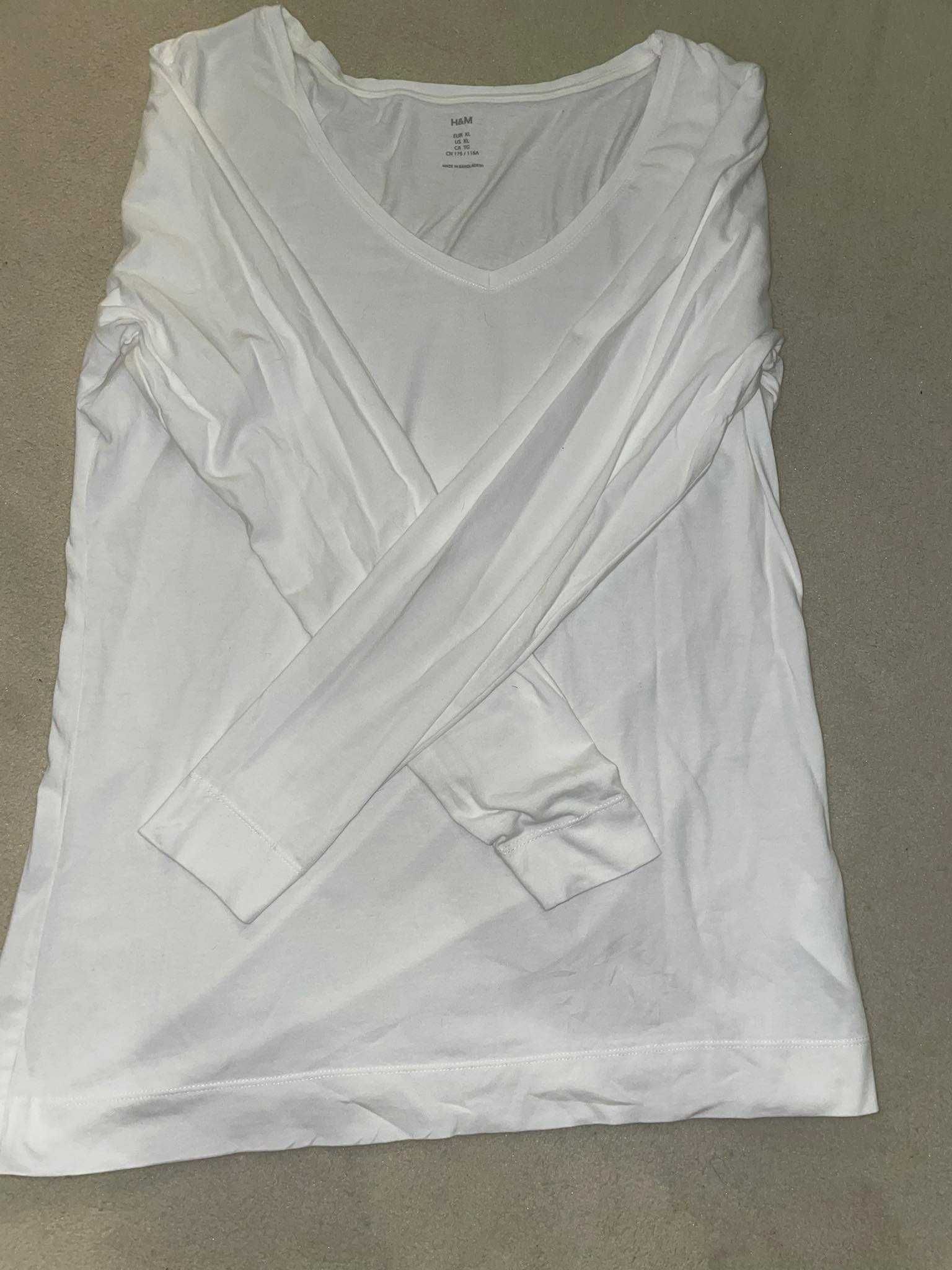 H&M biała bluzka r.XL IDEAŁ