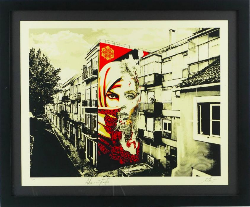 Vhils / Shepard Fairey (Obey) Serigrafia