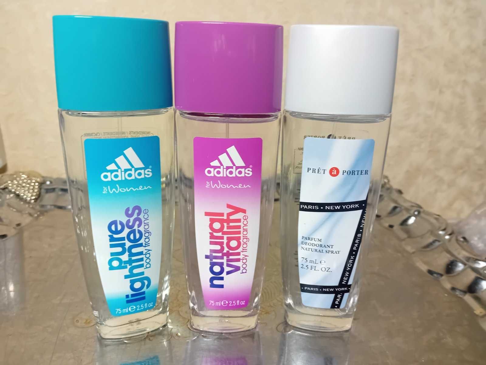 Парфумований жіночий спрей для тіла Adidas Pret Porter 75мл