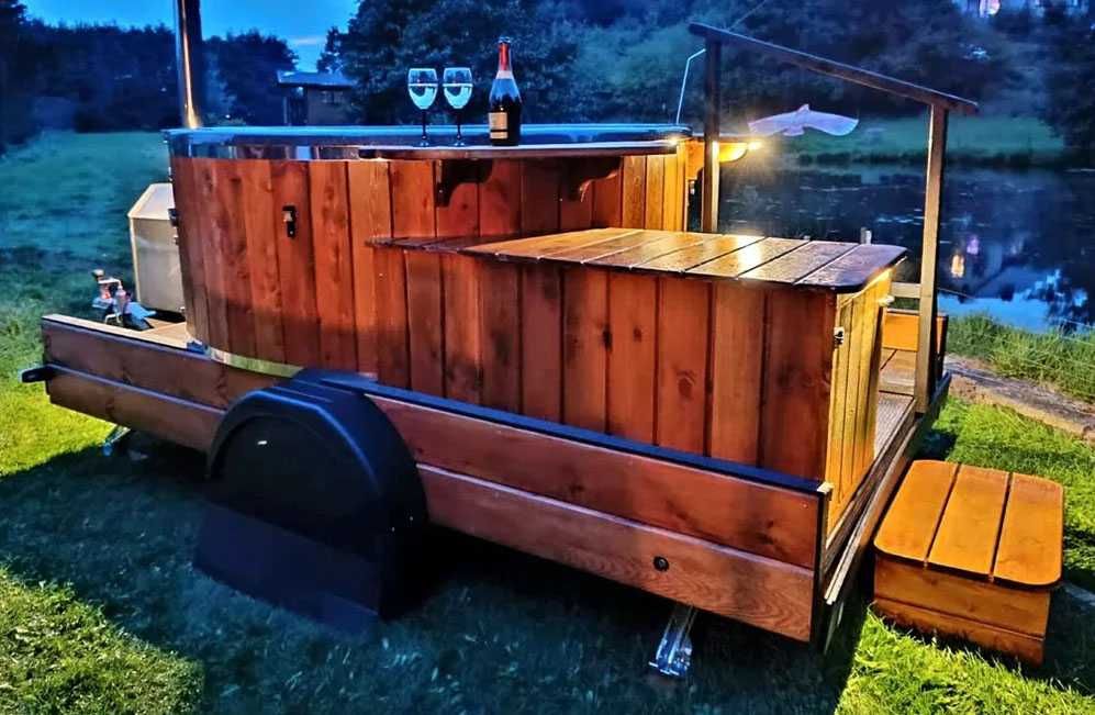 Mobilna balia + sauna / jacuzzi do wynajęcia SPA WOLNE TERMINY SAUNA