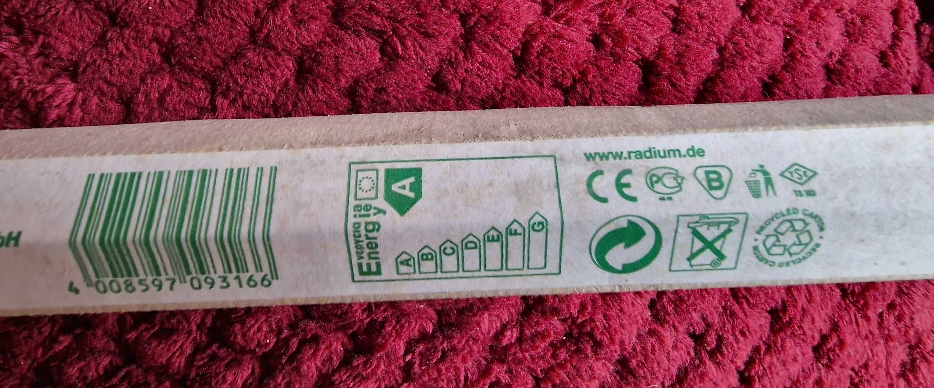 Świetlówka jarzeniówka Radium 18W 120 cm, lampa neonowa biała