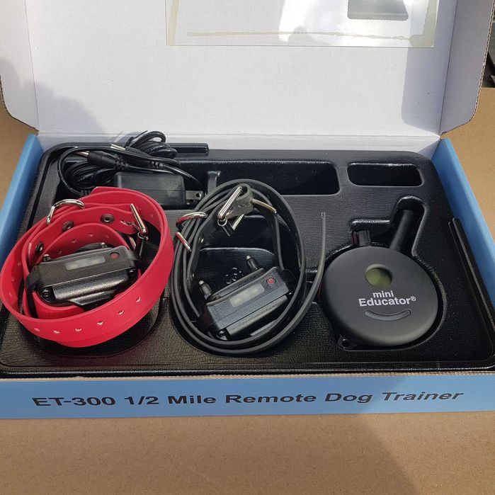 obroża elektryczna e-collar et-300 system 2 psy jak nowe 800m USA