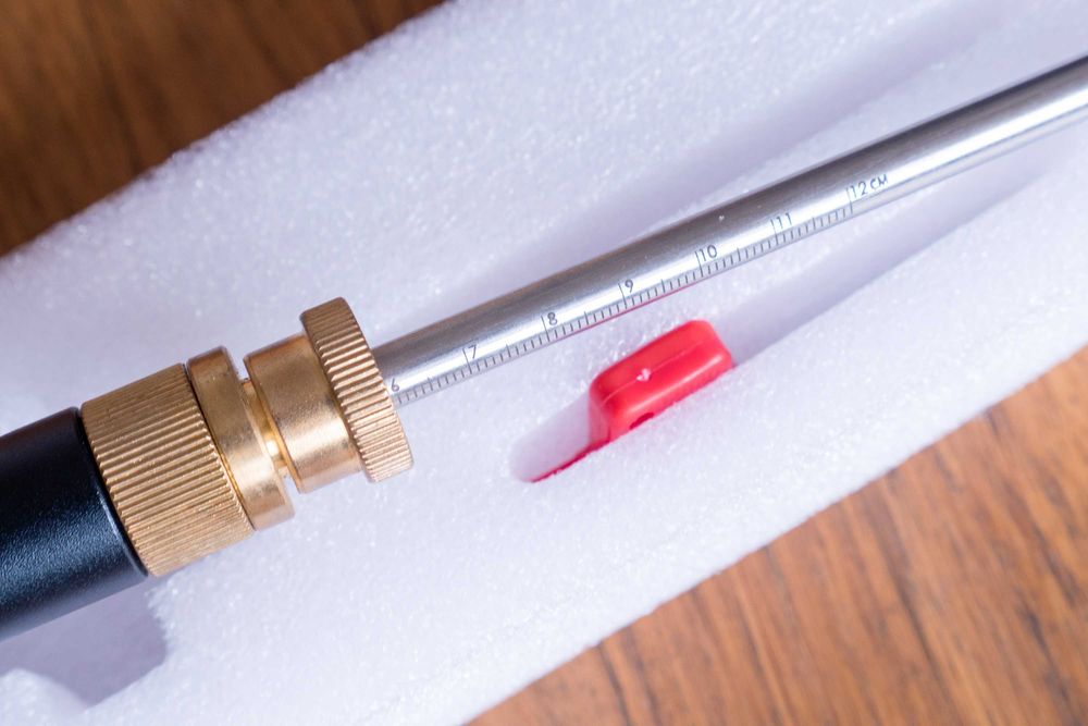 Znacznik traserski stolarski z podziałką z mikroregulacją 120mm