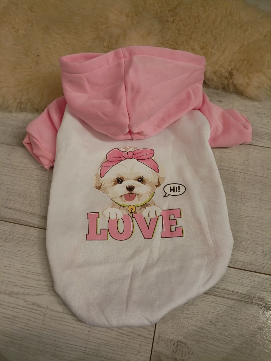 Bluza dla psa ubranko sweter kaptur xl