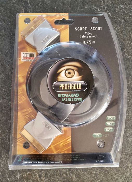 Przewód kabel Euro Scart/Scart Profigold PGV781 0,75m