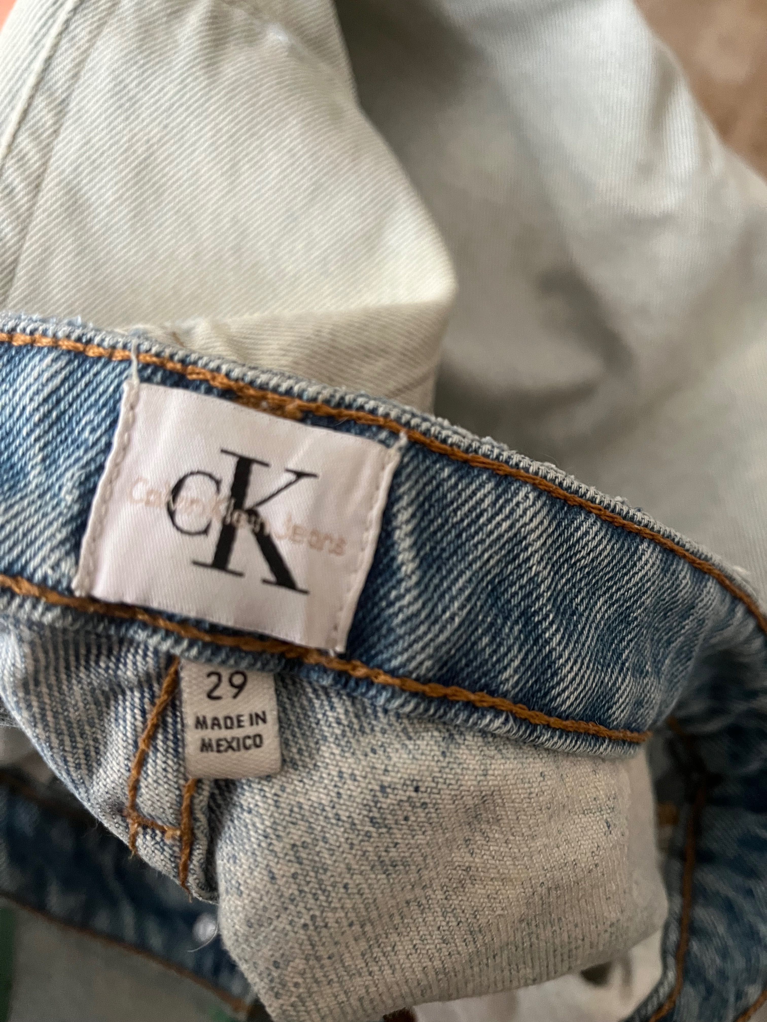 Calvin Klein Spodnie niebieski jasne Jeansy