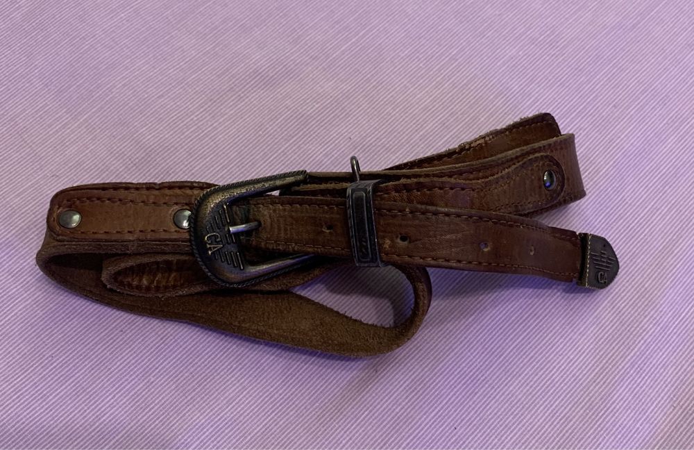 Ремінь шкіряний Armani