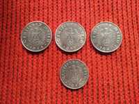4 monety III Rzeszy-cynkowe