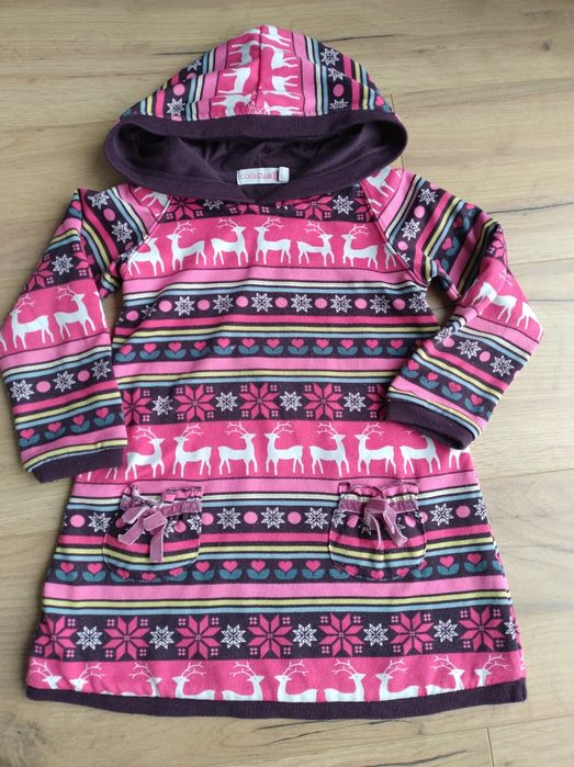 Sukienka tunika 104 z kapturem Cool Club