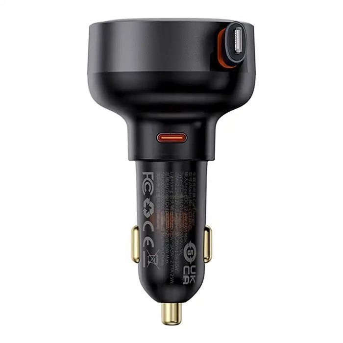 Kablem 55W (Czarny) Ładowarka Enjoyment Lightning Usb-C, Samochodowa