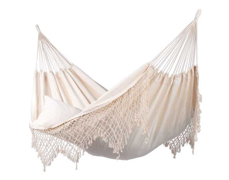 Rede creme em linho com bordado - Nova