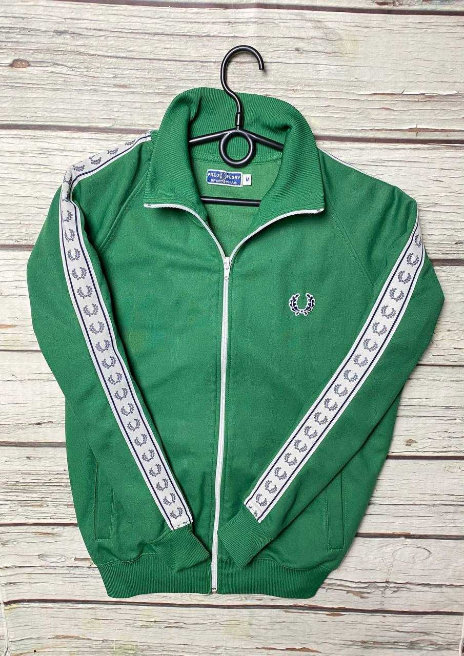 Продам Мужская олимпийка на лампасах зеленая Fred Perry