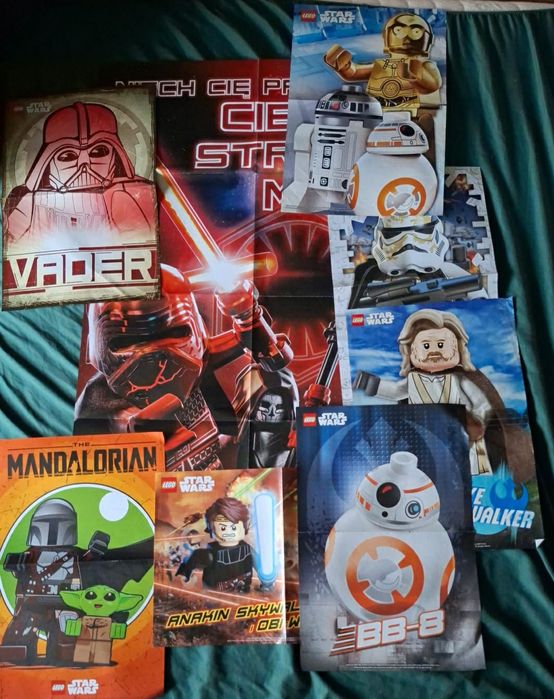 Zestaw plakatów dwustronnych Lego Star Wars 7x a3 1x a1