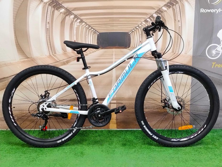 Dziewczęcy Rower górski MTB 26" rama 15" 145-165cm SHIMANO 2xTARCZE