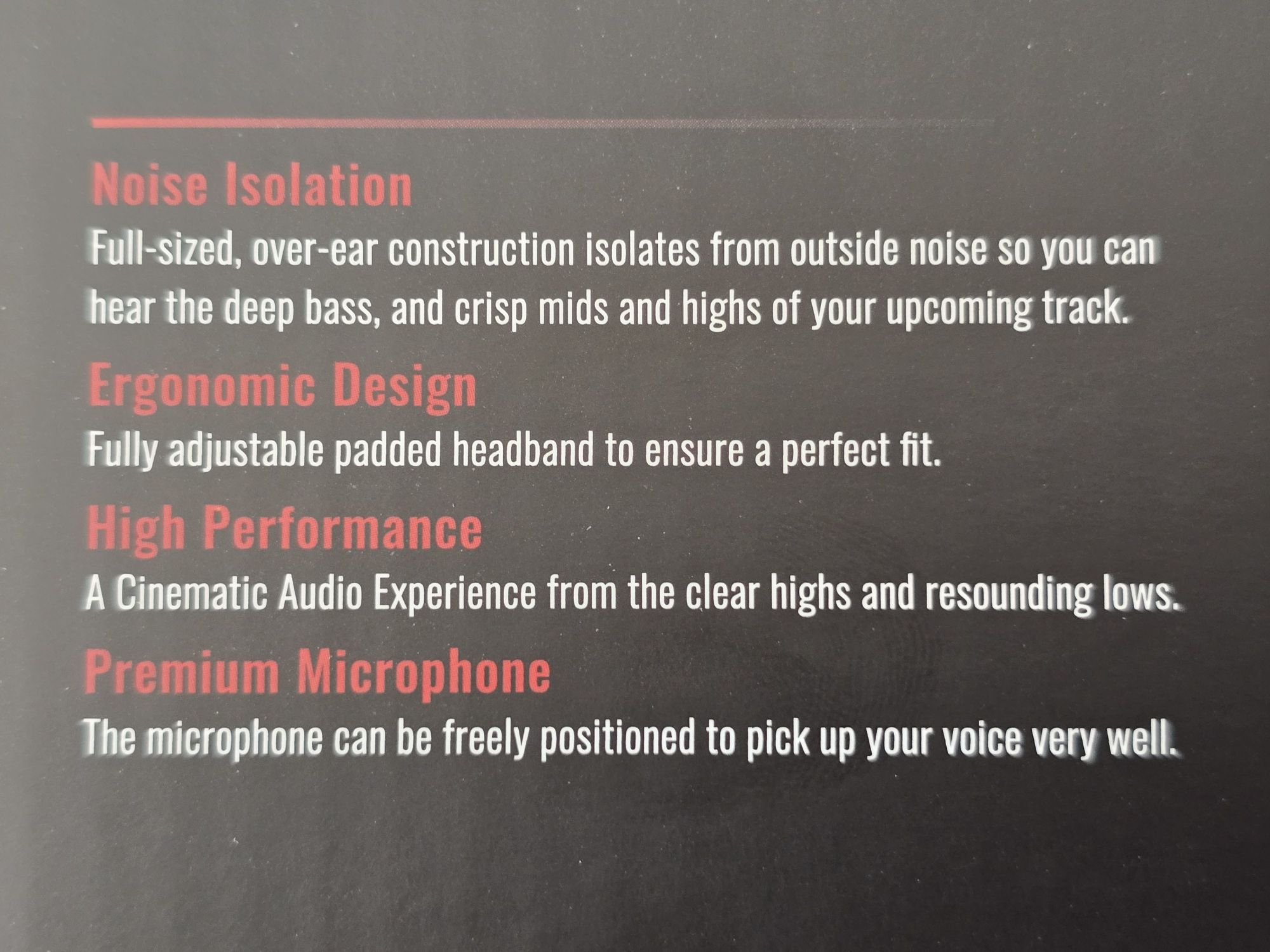 Acer Nitro Gaming Headset com cancelamento de ruído