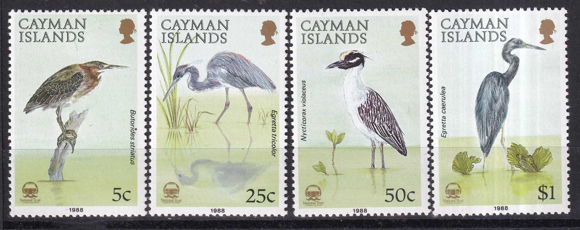 znaczki pocztowe - Kajmany 1988 Mi.604-607 cena 19,90 zł kat.17,50€