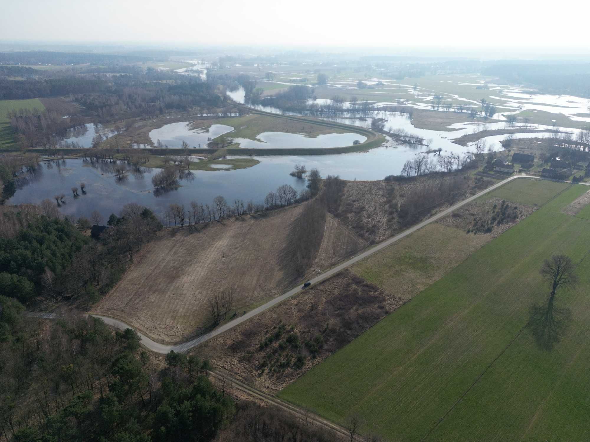 Działka Las Nowa Wieś Śladów Brochów Sochaczew Rzeka Bzura 1.2 ha