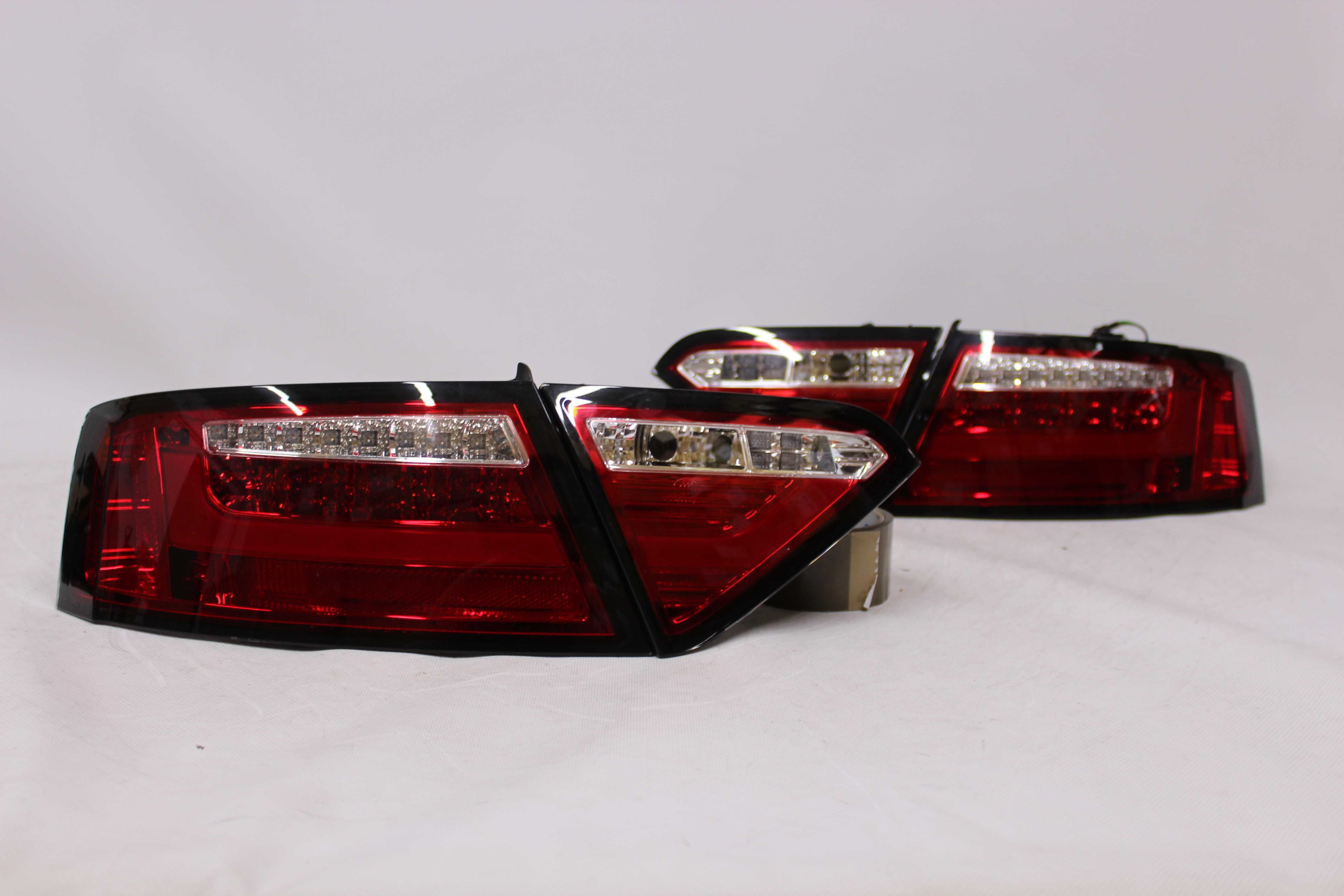 Lampy światła tył tylne AUDI A5 07-11 7-pin LED BAR NEON Czerwone NOWE
