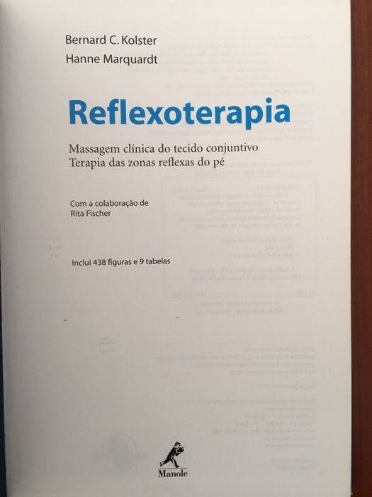 Livro Reflexo Terapia da Editora Manole como novo