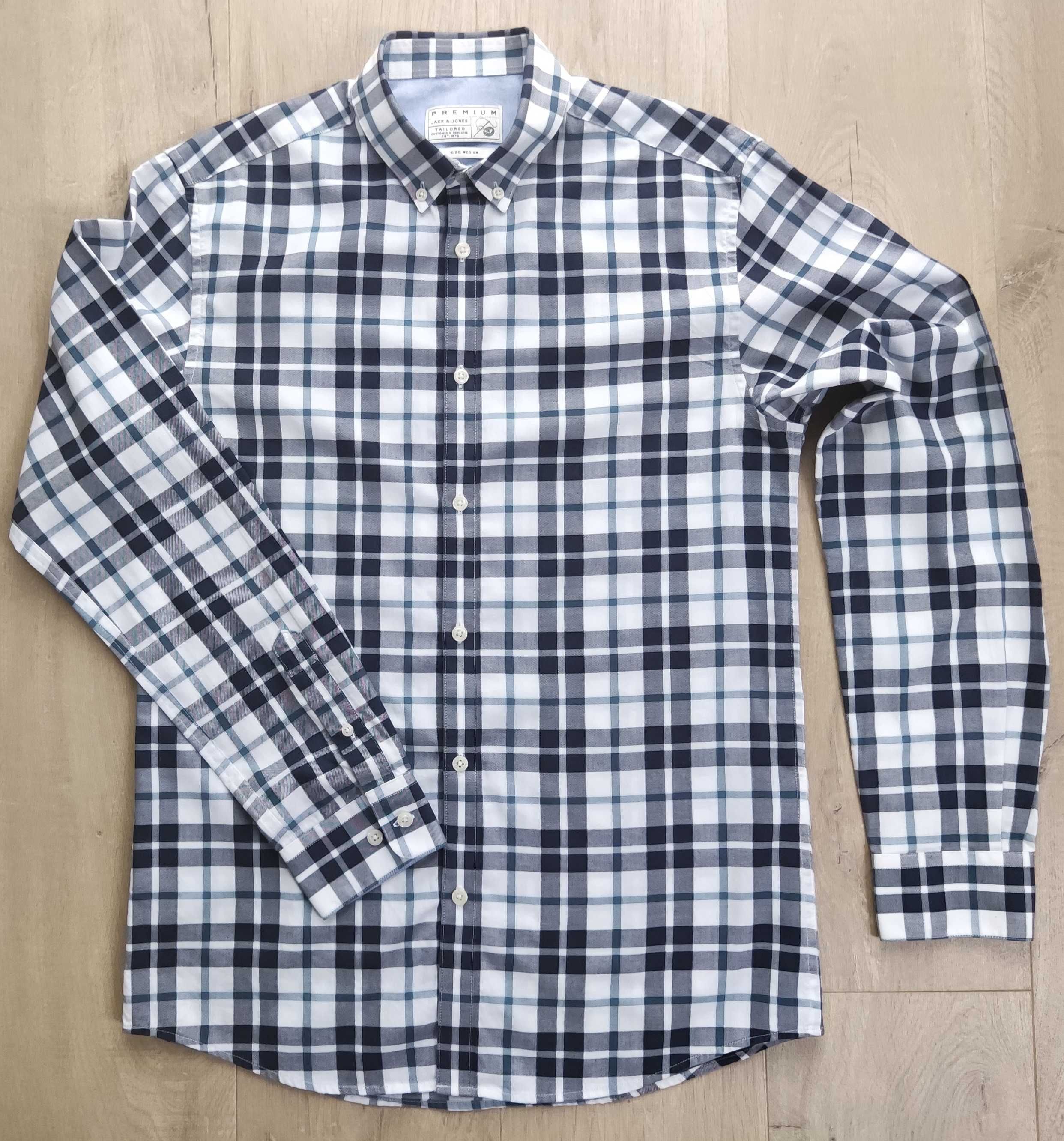 JACK & JONES PREMIUM koszula męska casual roz. 39 (M) tailored fit