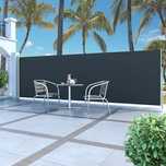 NOVO - Toldo lateral retrátil 160 x 500 cm preto