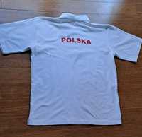 Bluzka polo, XL, z na drukiem Polska z tyłu