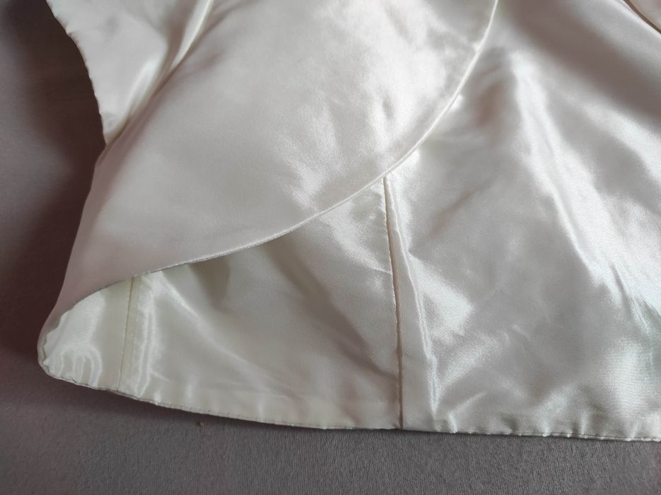 Bolerko ślubne ecru kość słoniowa 38 M