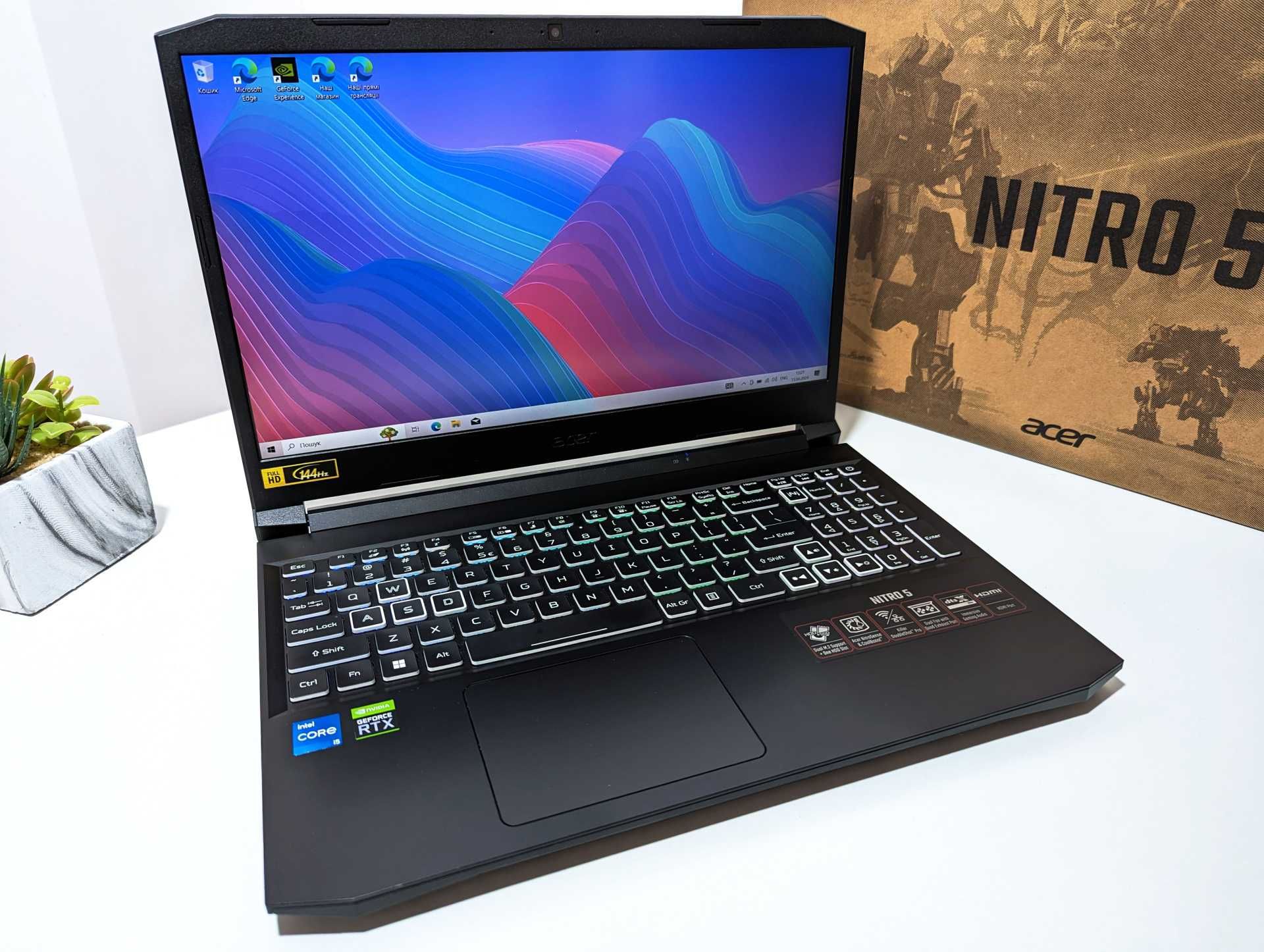 LAPTOP GAMINGOWY Acer Nitro RTX 3060 i5-11400H 144hz