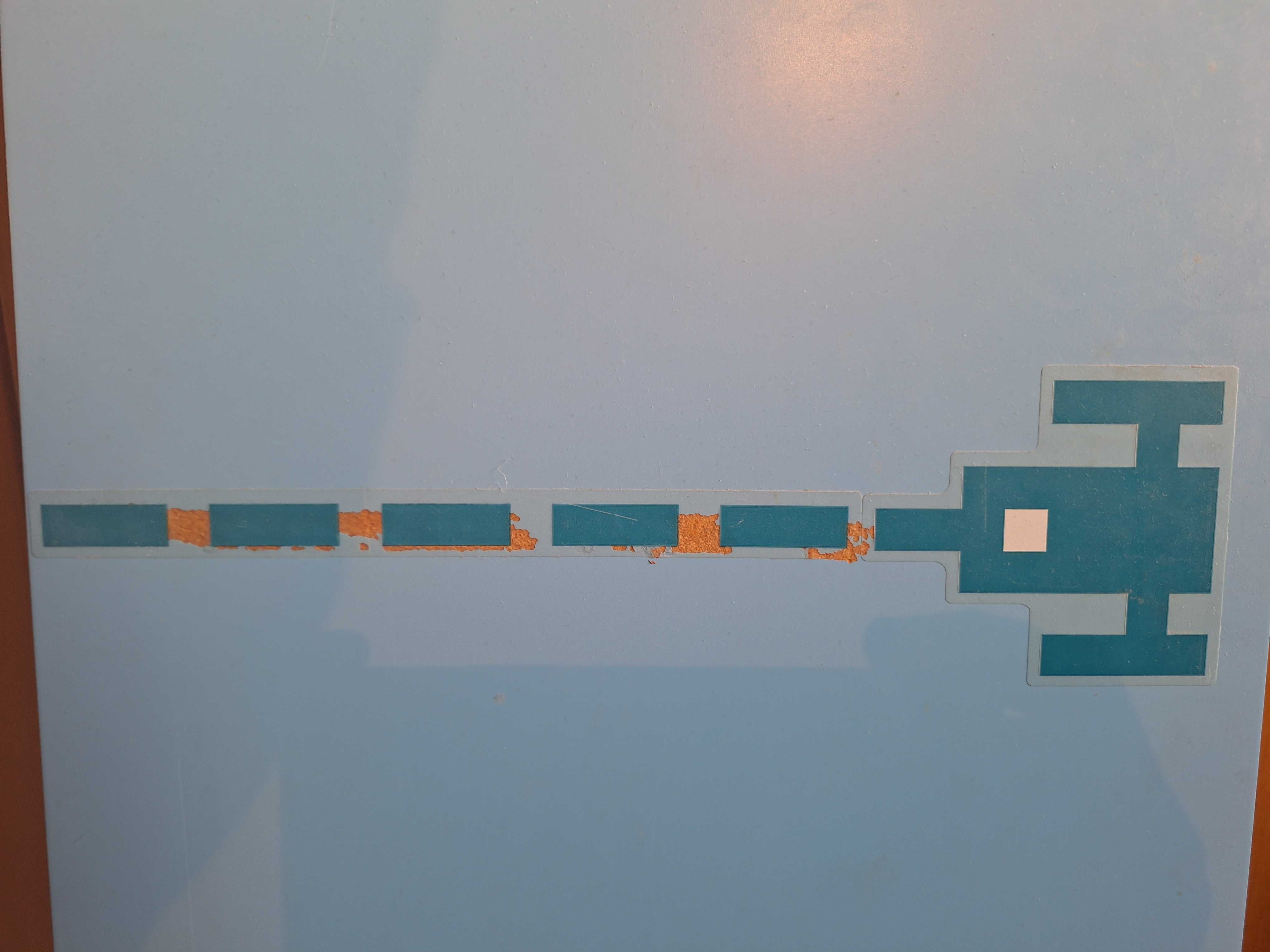 Drzwi fronty do szafek IKEA Stuva Malad ok. 128x30 niebieskie
