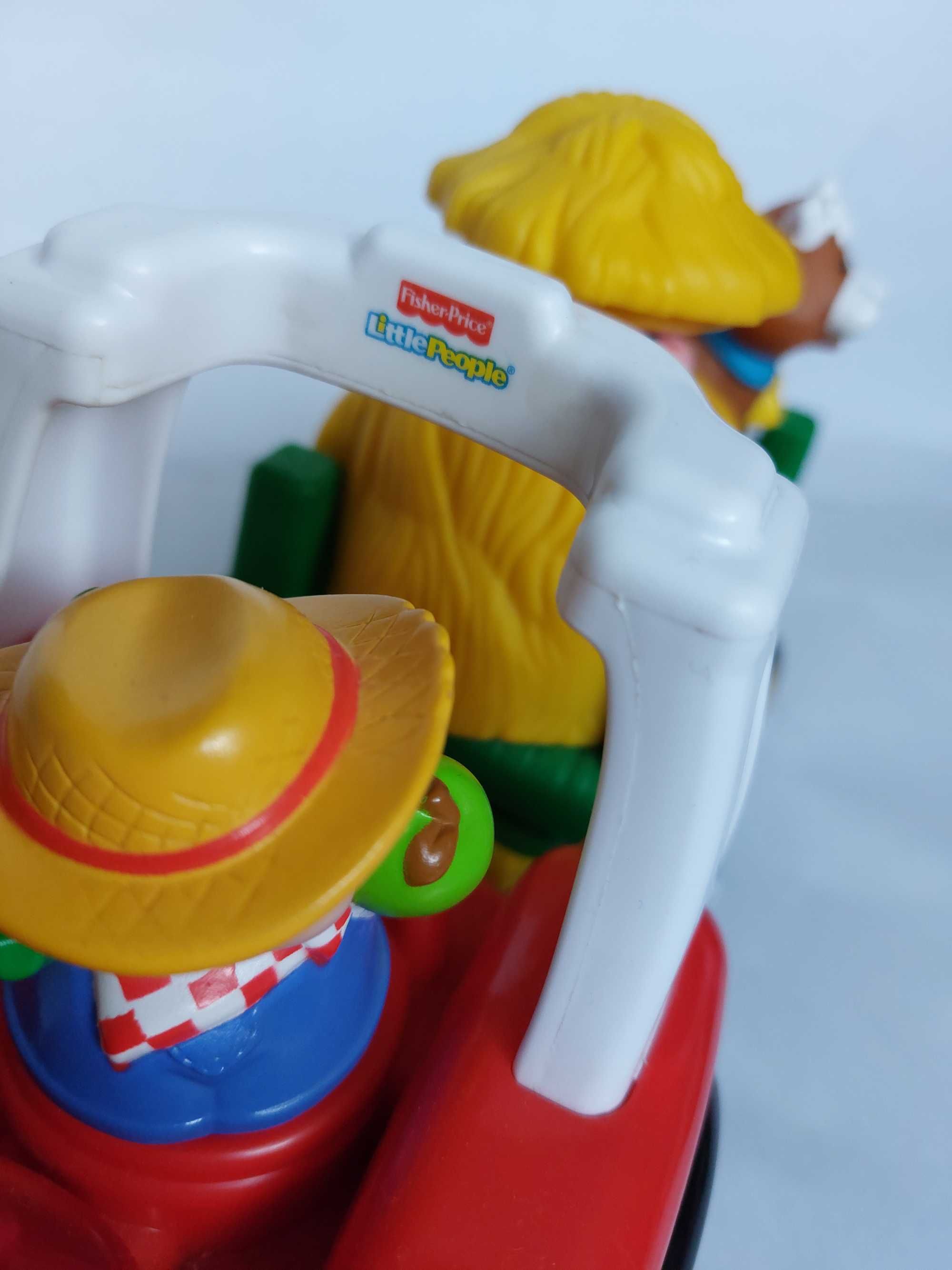 Fisher price Little People traktor z przyczepa zwierzątka farma farmer