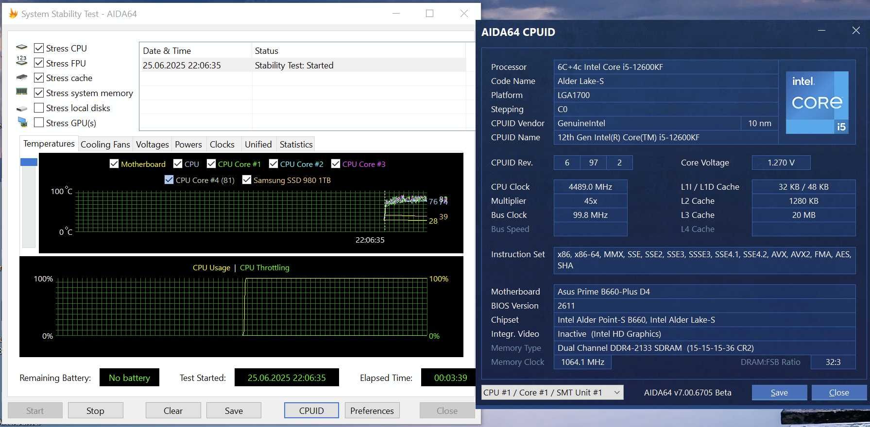 s1700 сет Intel Core i5-12600KF 4.9GHz+плата ASUS B660 D4 ATX. TradeIN