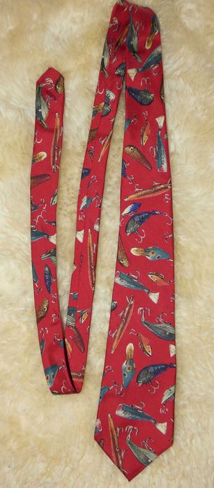 Оригинальный шёлковый галстук Matinlo для рыбаков - новый