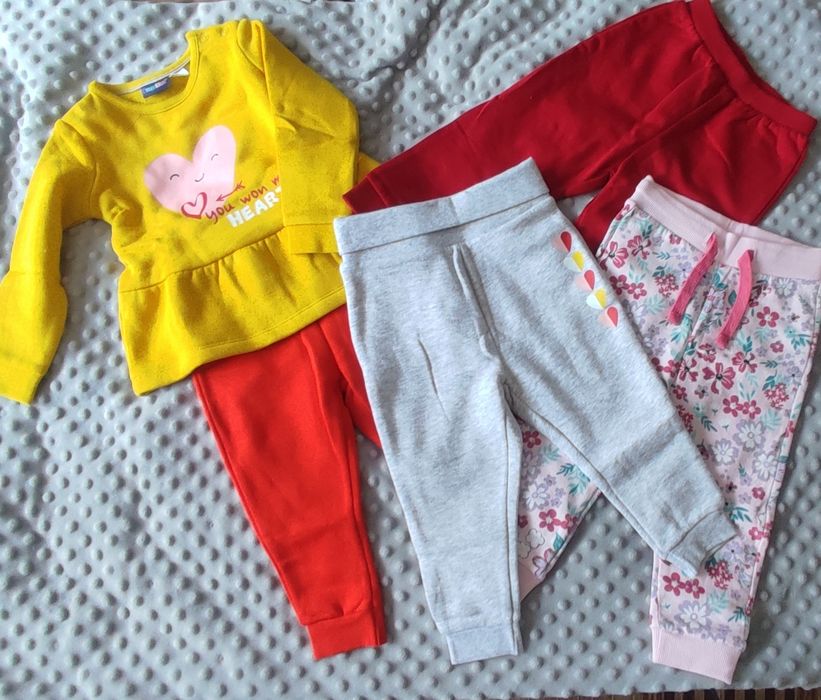 Zestaw nowych ubrań dla dziewczynki, rozm 74/80 (F&F, Lupilu)