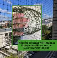 Rede proteção janelas e varandas