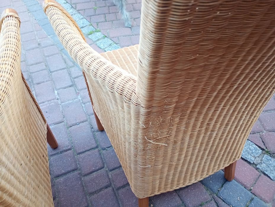 Krzesła fotele ratanowe