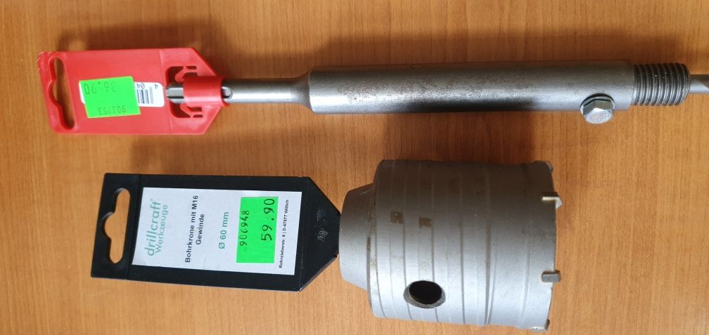 Otwornica do betonu DRILLCRAFT + adapter