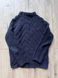 Sweter granatowy z pół golfem Marks and spencer