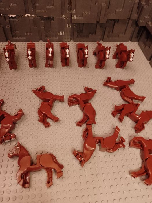 Lego koń brązowy zwierzęta