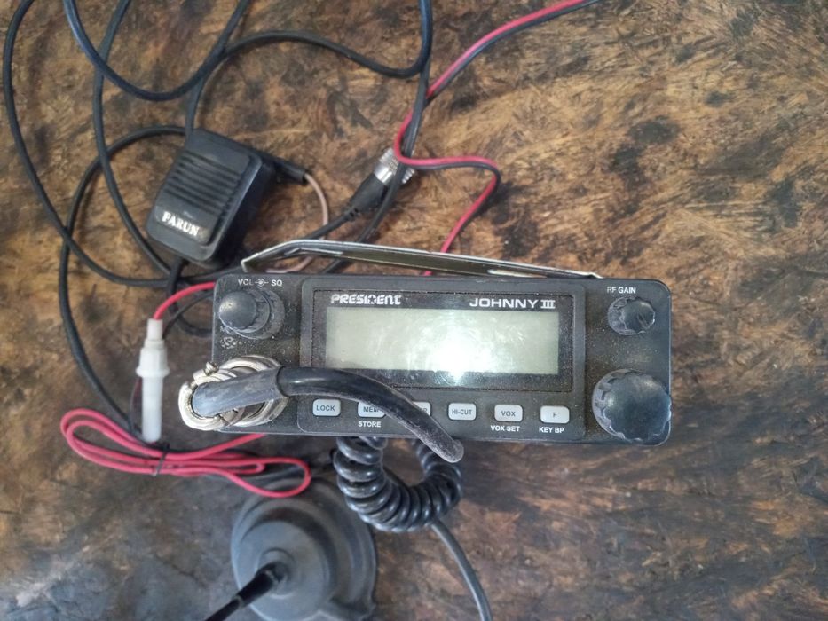 Komplet Sprawne Cb radio president Johnny III z anteną