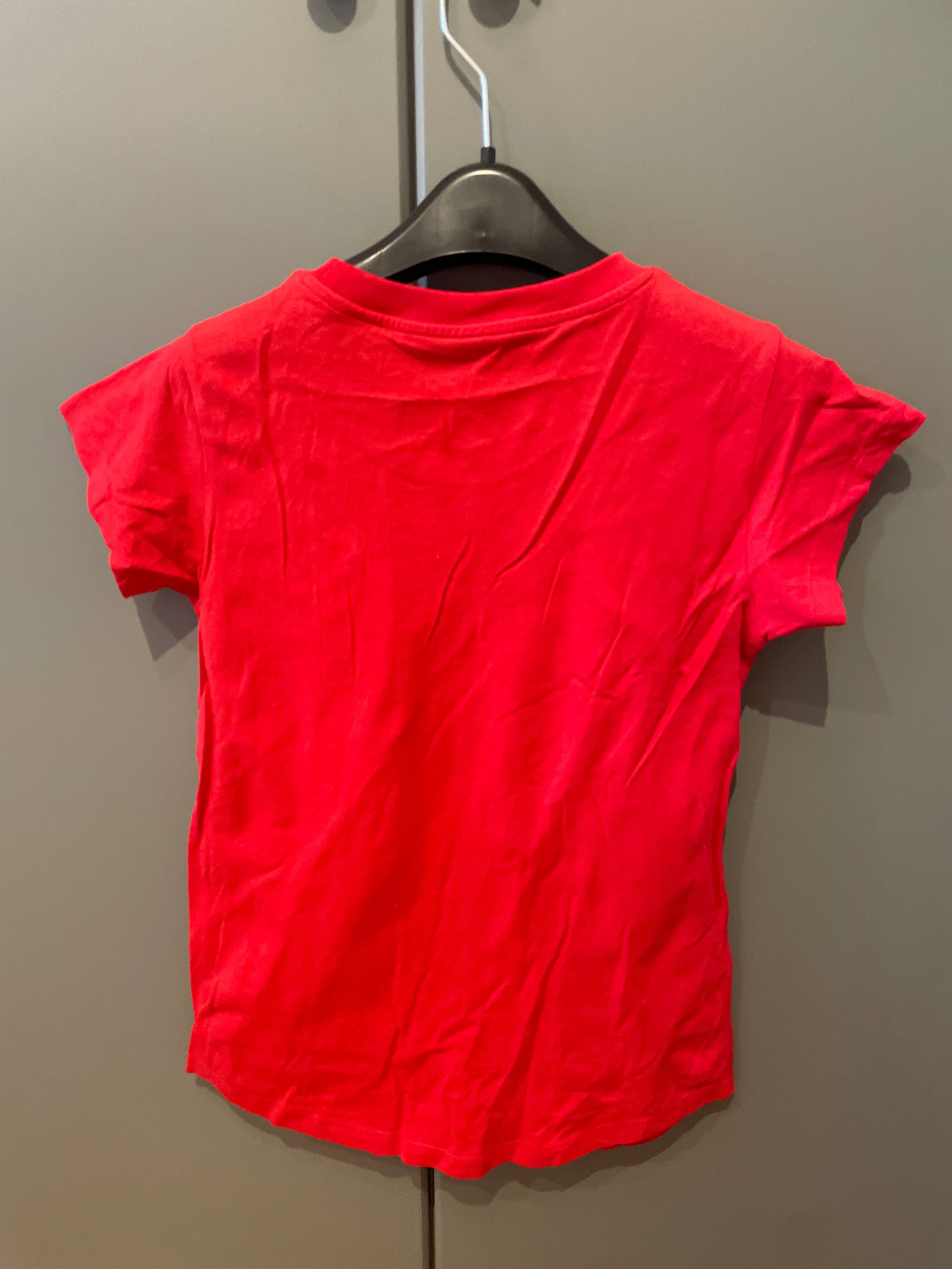 Zadig&Voltaire koszulka tshirt czerwona napis print Francja