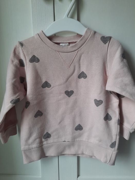 Bluza pudrowy róż H&M  rozm 74