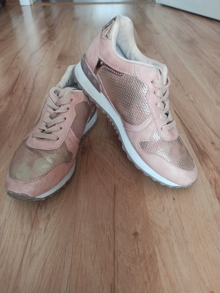 Sneakersy Rose Gold różowe r. 38